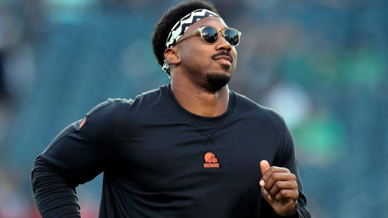 Myles Garrett #95 of the Cleveland Browns