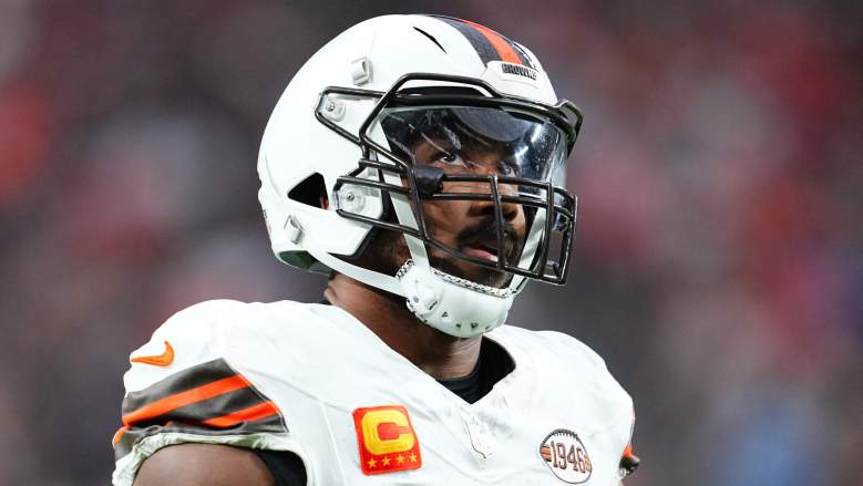 Myles Garrett is not expected to be present for the start of the Cleveland Browns' offseason program.