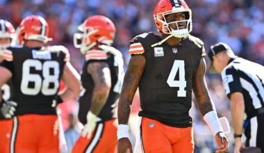 Browns back and forth: Myles Garrett trade speculation, QB battle, Todd Monken’s honeymoon phase