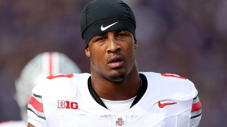 Sonny Styles #0 of the Ohio State Buckeyes could land in Dallas -- if the Cowboys make a draft trade.