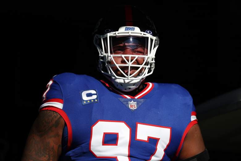 New York Giants defensive lineman Dexter Lawrence during an NFL game.