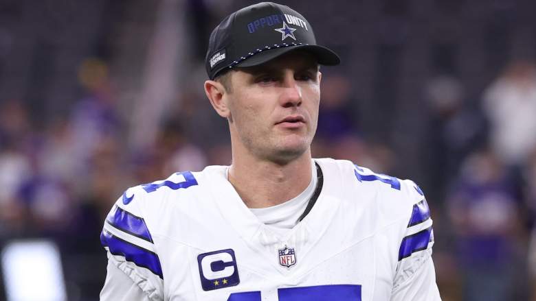 Brandon Aubrey #17 of the Dallas Cowboys