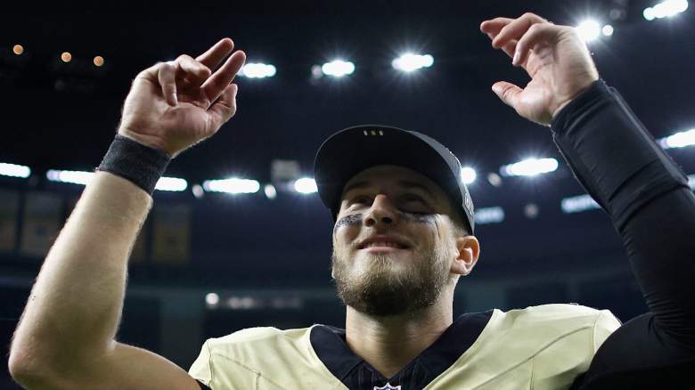 New Orleans Saints quarterback Tyler Shough during an NFL game.