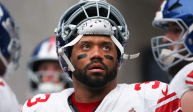 Former Seattle Seahawks quarterback Russell Wilson during an NFL game.