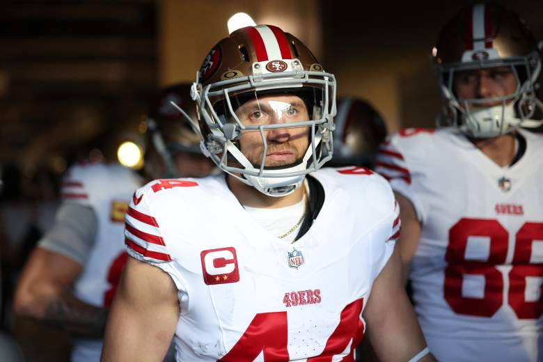 San Francisco 49ers full back Kyle Juszczyk during an NFL game.