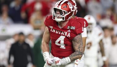 IU linebacker Aiden Fisher talks at Colts local Pro Day - Indianapolis News | Indiana Weather | Indiana Traffic