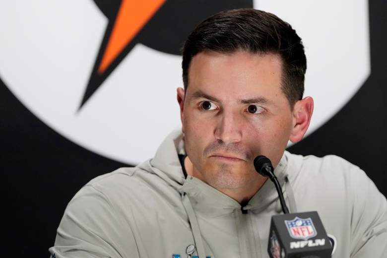 Seattle Seahawks head coach Mike Macdonald during an NFL press conference.