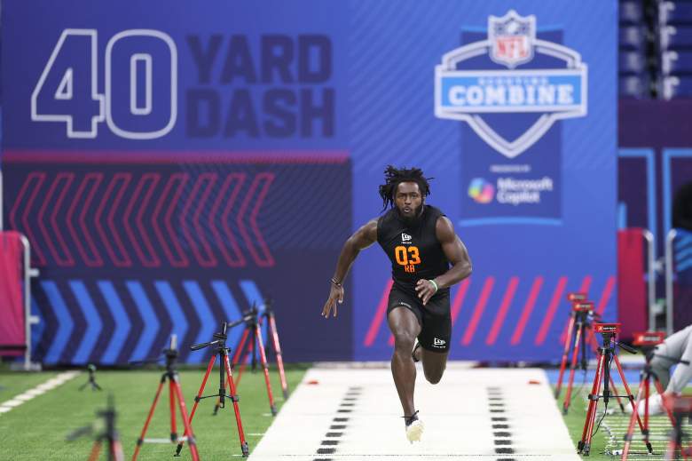 Minnesota Vikings, Wake Forest running back Demond Claiborne during the NFL Scouting Combine.