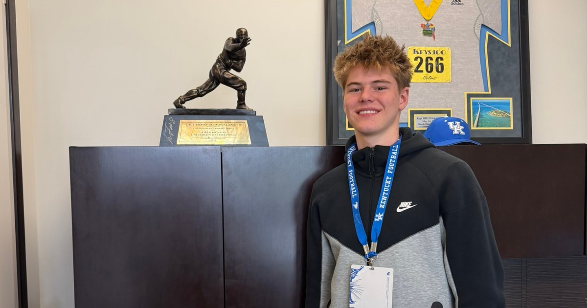 Jake Nawrot on his Kentucky visit (Photo provided by Jake Nawrot)