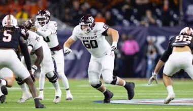 Texas A&M versatile offensive lineman Trey Zuhn III visited Texans