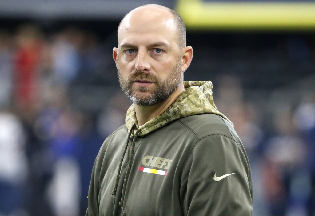Giants' new offensive coordinator Matt Nagy previously coached Patrick Mahomes.