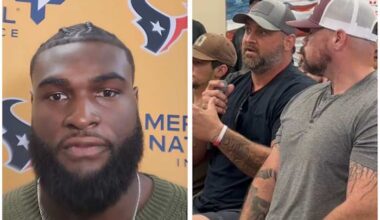 Texans’ Will Anderson Jr. delivers message of faith, support to military veterans at Camp Hope: ‘Means the world to me’