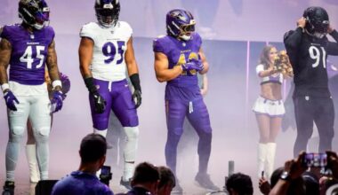 Baltimore Ravens unveil new uniforms with ‘color-shifting’ material