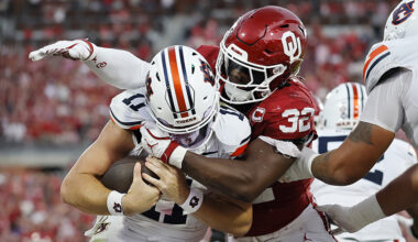 Oklahoma edge rusher R Mason Thomas 2026 NFL Draft target Seattle Seahawks...