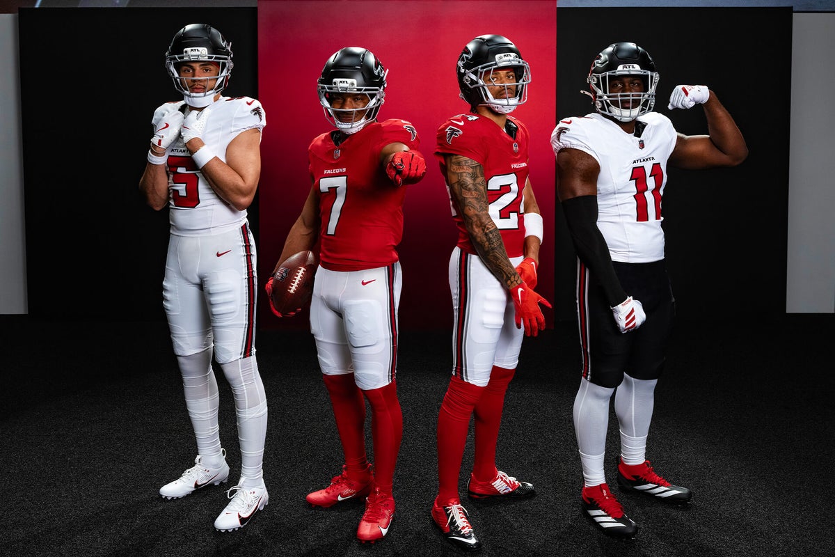Falcons unveil new uniforms featuring red home jerseys