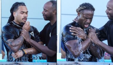 Panthers' Jonathon Brooks, Princely Umanmielen get baptized