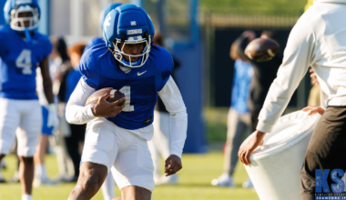 Running back CJ Baxter at Kentucky Spring Practice, via Crawford Ifland, KSR