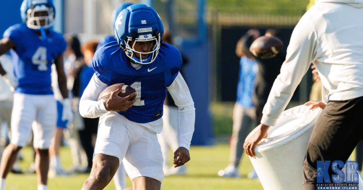 Running back CJ Baxter at Kentucky Spring Practice, via Crawford Ifland, KSR
