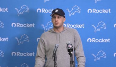 Jared Goff postgame quotes Lions vs Vikings Jared Goff Week 18 Meaningless Game  Jared Goff Drew Petzing Jared Goff Lions offensive line 2026