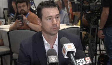 Las Vegas Raiders GM John Spytek, Coach Klint Kubiak Address Maxx Crosby Trade Fallout at NFL Meetings