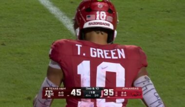 Report: Steelers Hosting Arkansas QB Taylen Green For Pre-Draft Visit