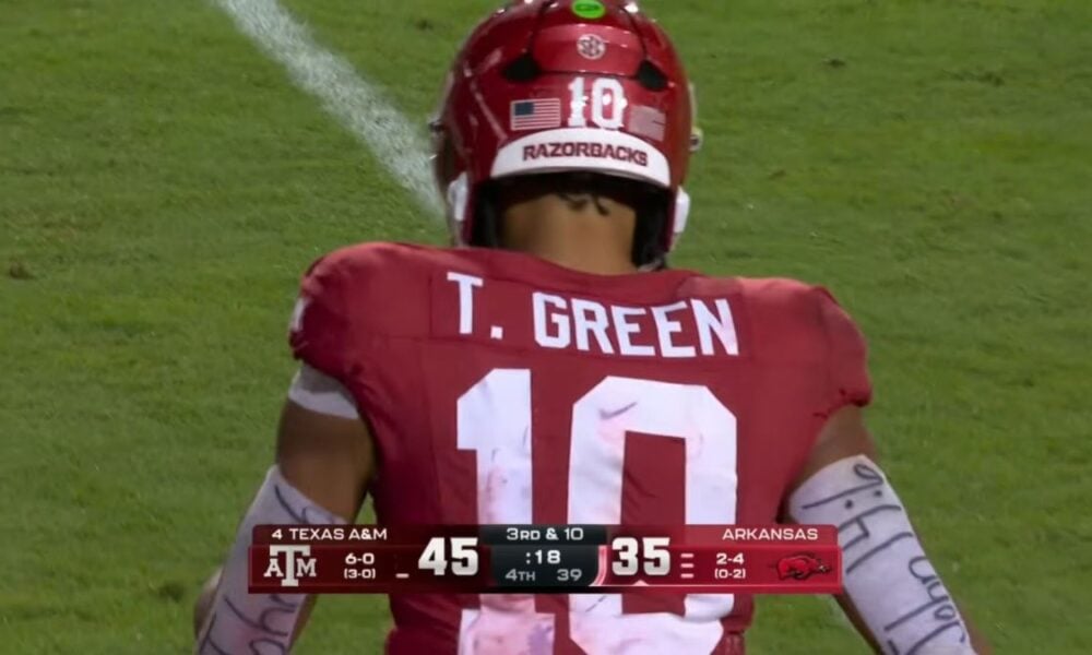 Report: Steelers Hosting Arkansas QB Taylen Green For Pre-Draft Visit