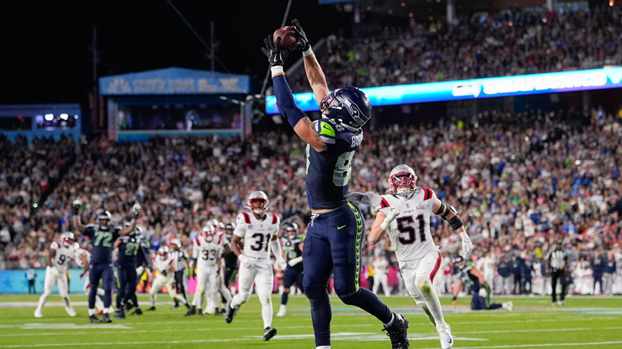 Seattle Seahawks AJ Barner Super Bowl NFL Draft day 3...