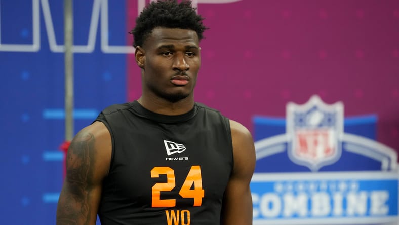 Georgia State WR Ted Hurst at the NFL Combine