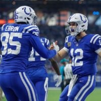 Former Colts QB Andrew Luck and TE Eric Ebron