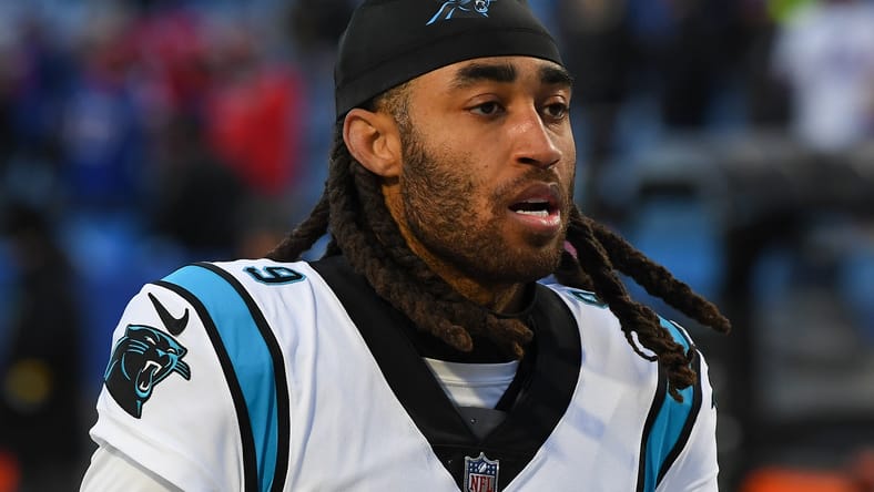 Stephon Gilmore leaves the field after a Panthers game against the Buffalo Bills. Stephon Gilmore retires