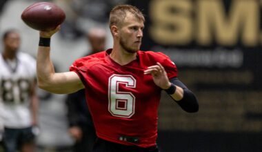 Saints QB Tyler Shough is already putting in extra work for his offense days before the 2026 NFL Draft