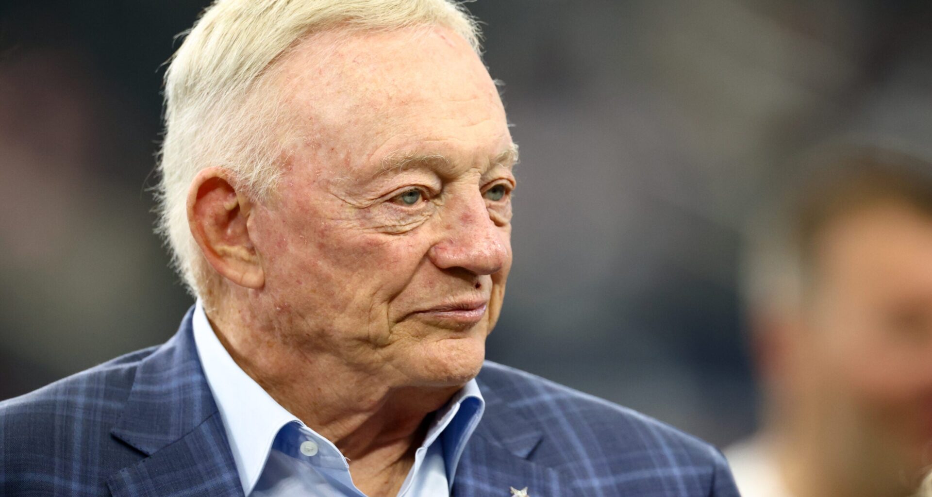 Aug 16, 2025; Arlington, Texas, USA; Dallas Cowboys owner Jerry Jones before the game against the Baltimore Ravens at AT&T Stadium.
