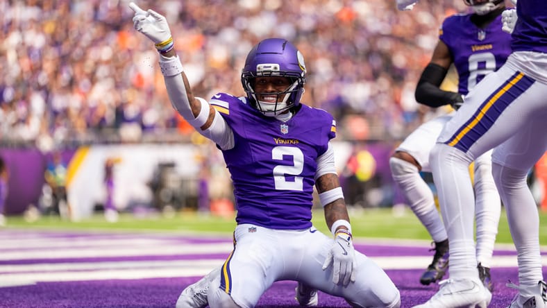 Vikings CB Isaiah Rodgers breaks up a pass against the Bengals. fastest vikings players 2026