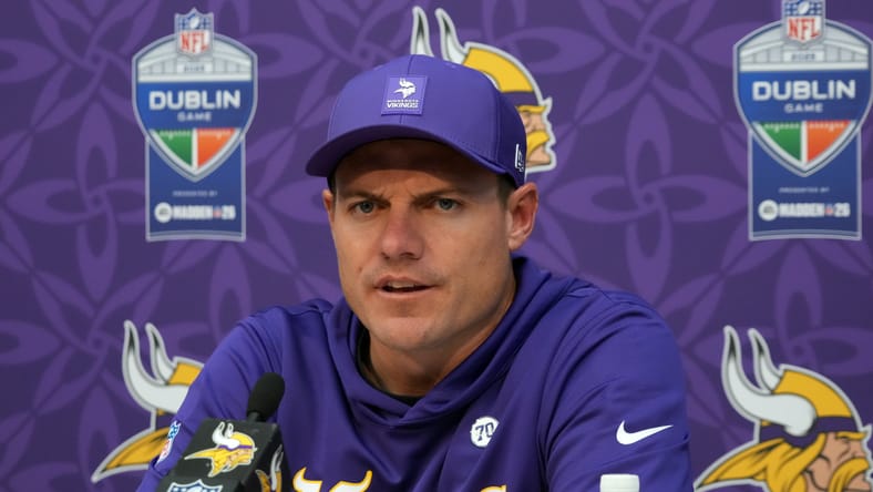MInnesota Vikings head coach Kevin O'Connell after a Week 4 game.
