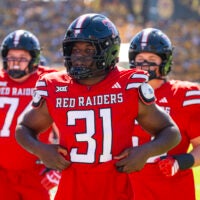 Oct 18, 2025; Tempe, Arizona, USA; Texas Tech Red Raiders linebacker David Bailey (31) against the Arizona State Sun Devils at Mountain America Stadium.