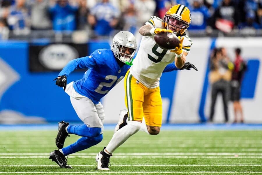 Green Bay Packers wide receiver Christian Watson (9)