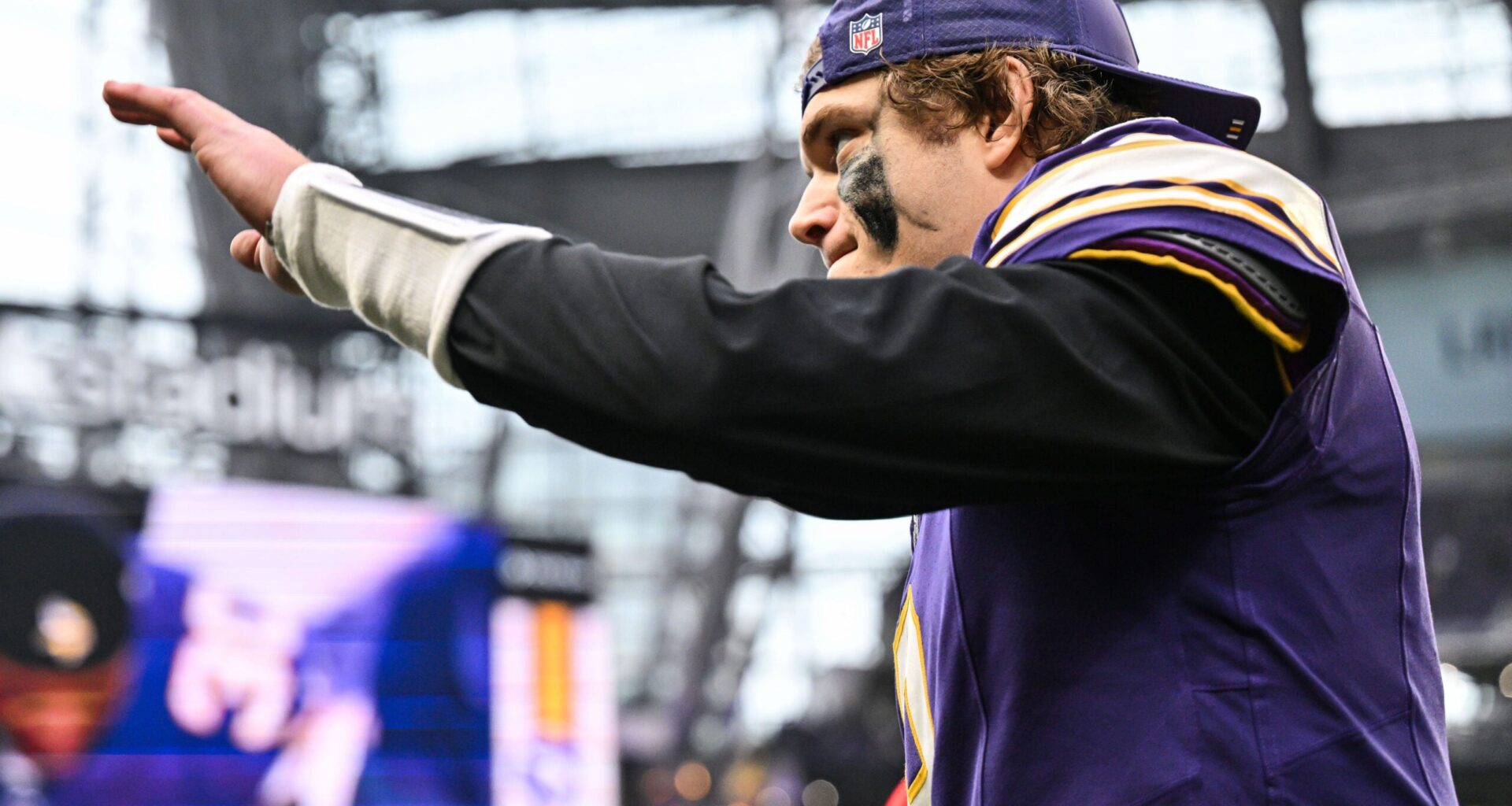 Jan 4, 2026; Minneapolis, Minnesota, USA; Minnesota Vikings quarterback J.J. McCarthy (9) walks off the field after the game against the Green Bay Packers at U.S. Bank Stadium.