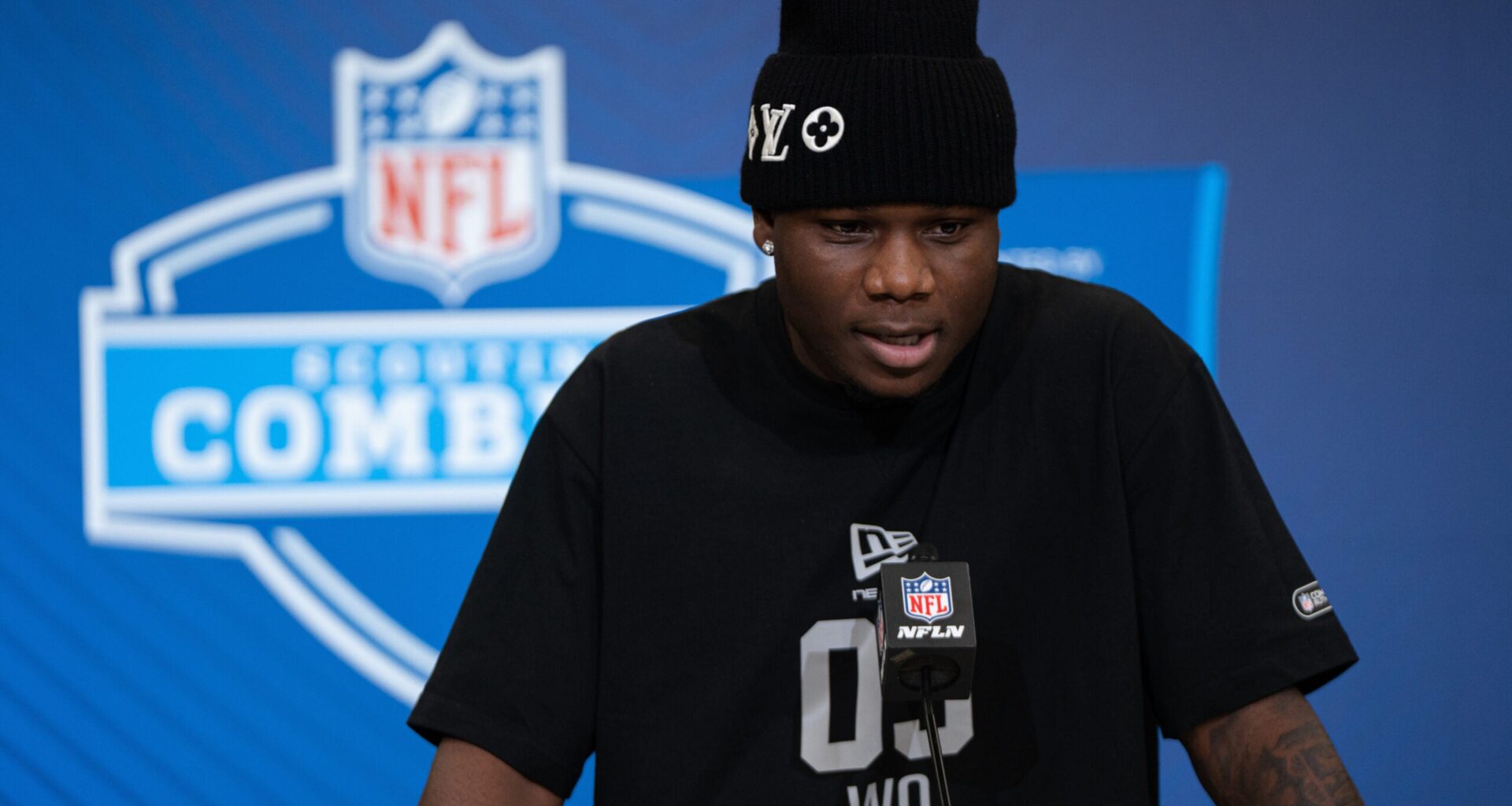 Louisville WR Chris Bell at the NFL Scouting Combine