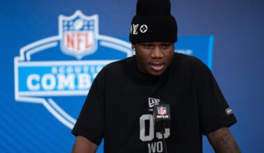 Louisville WR Chris Bell at the NFL Scouting Combine