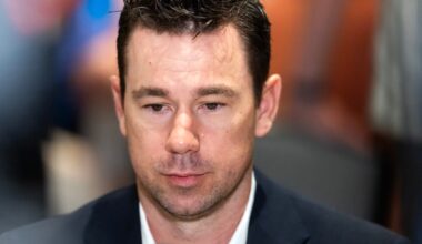 The Las Vegas Raiders head coach Klint Kubiak rookie quarterback Fernando Mendoza