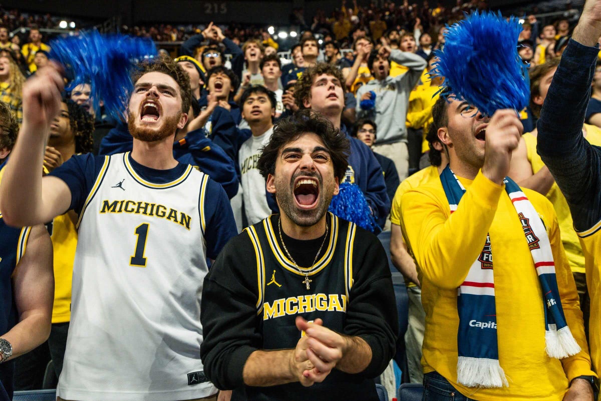 Who’s got it better than Michigan? Fans in Ann Arbor celebrate a rare run of championships