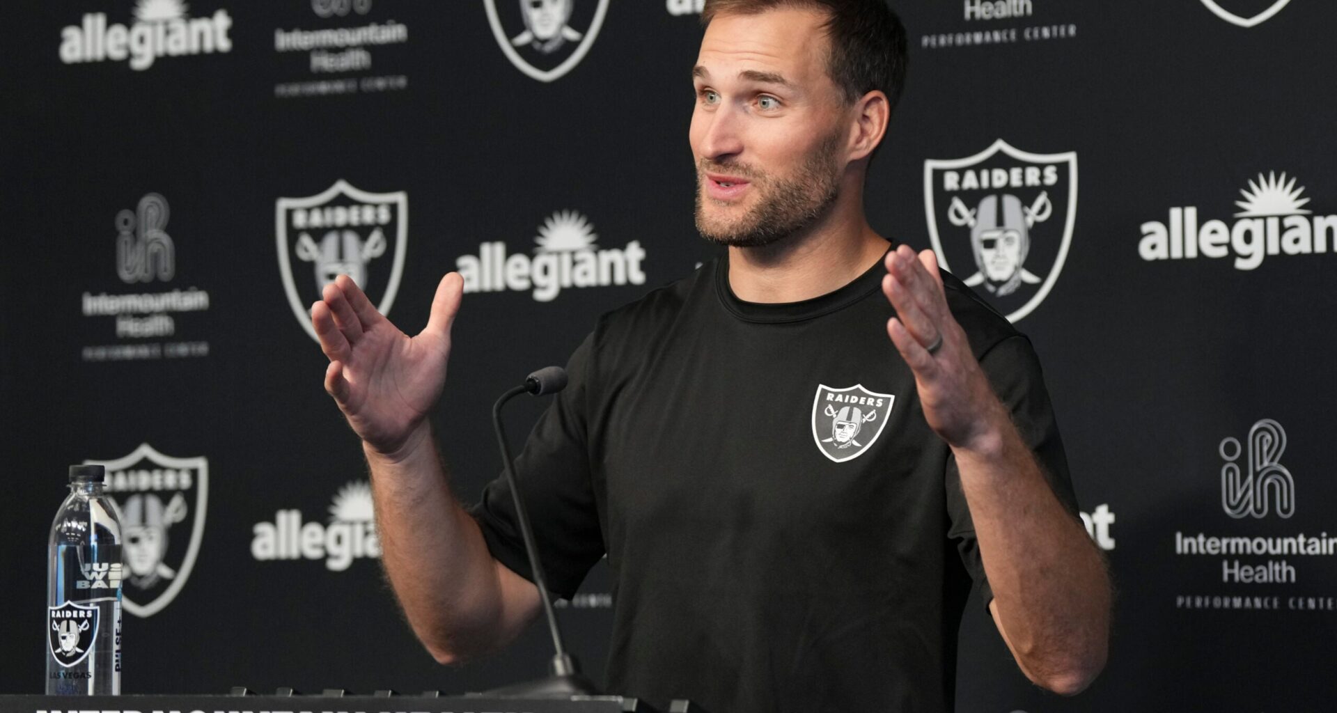 Las Vegas Raiders quarterback Kirk Cousins introductory press conference