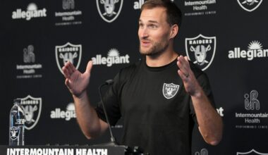 Las Vegas Raiders quarterback Kirk Cousins introductory press conference
