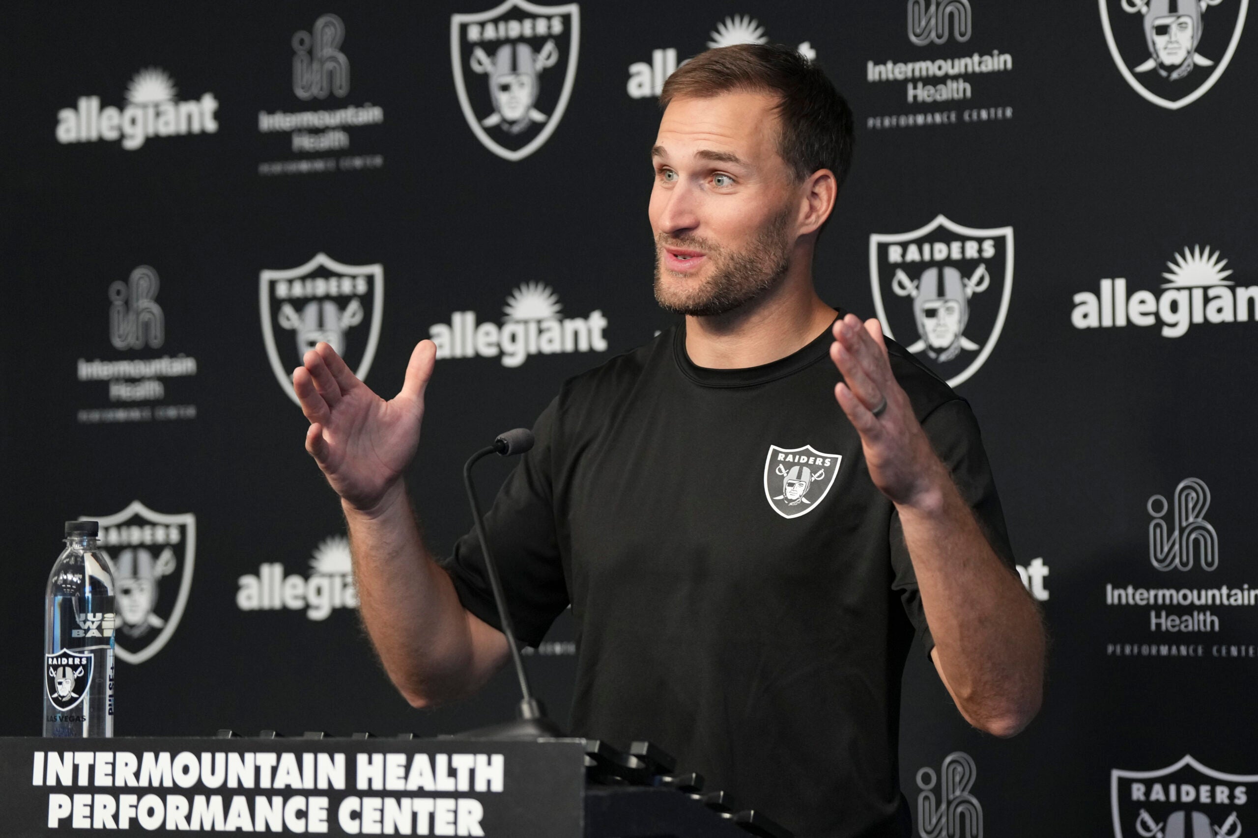 Las Vegas Raiders quarterback Kirk Cousins introductory press conference