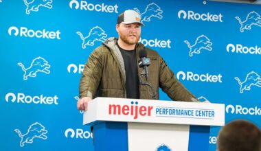 Detroit Lions HC Dan Campbell fired up to get C Cade Mays in free agency: 'This guy upgrades us'