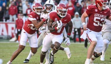 Mike Washington Jr. NFL Draft Projection Lands The Arkansas RB With The Jaguars