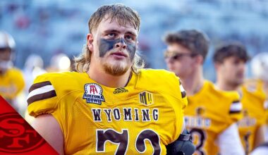 49ers met with Wyoming OL Caden Barnett at pro day