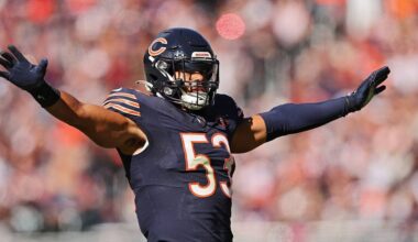 Bears linebacker T.J. Edwards is making progress in his rehab after fibula fracture