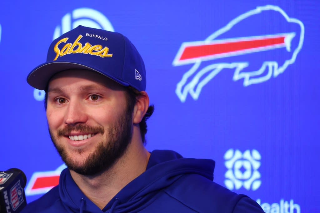 Josh Allen told reporters on Monday that he wanted to keep the bone from his surgery AP