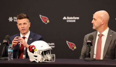 Cardinals' Monti Ossenfort and Mike LaFleur...